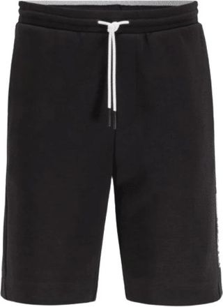 HUGO BOSS Interlock Jersey Shorts - Heren - Korte Broeken - Zwart - M - Katoen - Korte Broeken