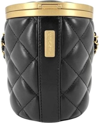 Chanel Pre-owned Matelasse Schoudertas - Dames - Vintage Schoudertas - Zwart - ONE Size - Leer - Vintage