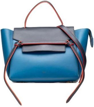 Celine Pre-owned Handbags, female, Blue, Size: ONE SIZE Pre-owned Vintage Satchel