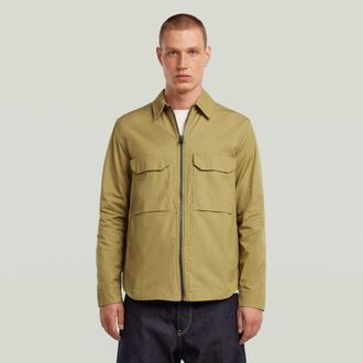 G-Star Zip Regular Overshirt - Groen - Heren