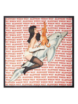 Stella McCartney Foulard Slippery When Wet in seta - Toni neutri