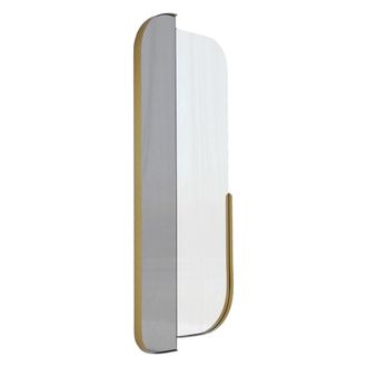 Dmora Espejo Gavirate, Forma Rectangular, Tipo De Pared, Estructura Transparente, 60x130 Cm, Oro