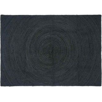 vidaXL Rug Dark Grey 140 x 200 cm Jute vidaXL