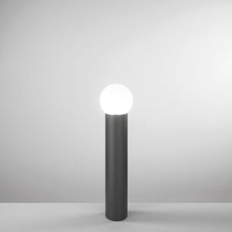 Lutec Paletto da esterno skittle nero con diffusore a sfera 65 cm