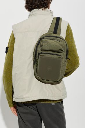 Stone Island One-shoulder Backpack, Mens, Green