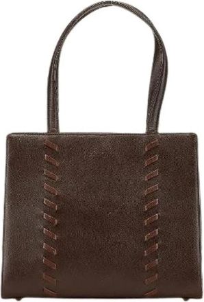 Saint Laurent Pre-owned Handbags, female, Brown, Size: ONE SIZE Pre-owned Vintage Handbag