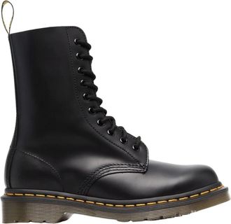 Dr. Martens Zwarte leren veterlaarzen - Dames - Veterlaarzen - Zwart - 37 EU - Leer - Schoenen