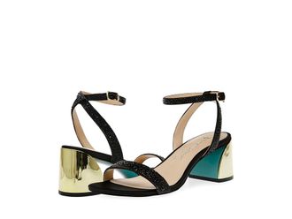 Blue by Betsey Johnson Jean Womens Sandals Black : 7.5 M, Rubber/Synthetic