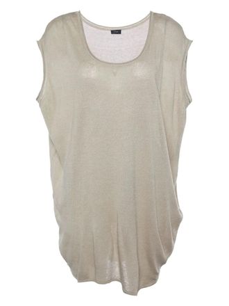 Joseph Tanktop van linnenmix - Beige