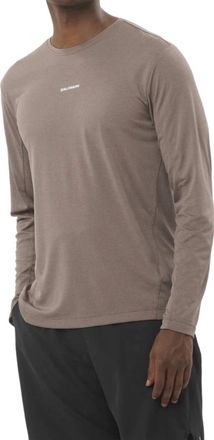 Salomon Shakeout Core Long Sleeve T-Shirt In Iron
