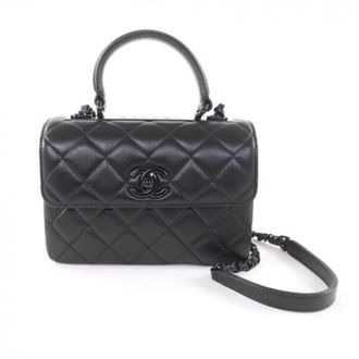 Chanel Pre-owned Vintage Handtas - Dames - Pre-owned - Zwart - Maat: ONE Size Leer