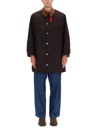 Barbour Dark Brown Shirt Collar Jacket