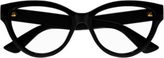 Gucci Glasses, unisex, Black, Size: 55 MM Pantos Optical Frame