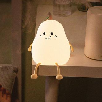 OEM L&aacute;mpara De Noche Infantil Con Forma De Pera, Versi&oacute;n De Siete Colores, Led, Rgb, Temporizador, Carga Usb, C, Baby Shower, Luz Nocturna Recargable