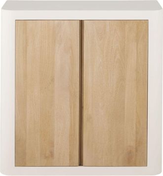 Maisons du monde Aparador de 2 puertas color crema 85 cm