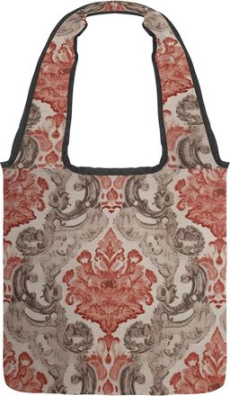 Generic 871168_3 Reversible Canvas Shoulder Tote - Double-Sided Print, 12oz Cotton, 27cm Drop, Fold-Flat Bag for Travel, Shopping, Street Outings