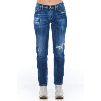 Frankie Morello Dames, Jeans, Blauw, Maat: W26 Denim
