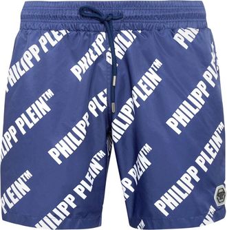 Philipp Plein Zwemshorts - Heren - Strandmode - Blauw - 2XL - Badmode