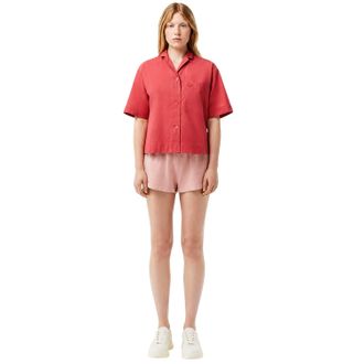 Lacoste Dames-shirt met borduursel en relaxte pasvorm (Sierra)