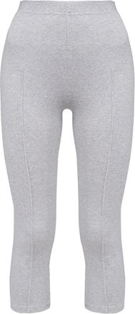 Sleeper cropped leggings - women - Cotton/Polyester/Lycra - S - Grey