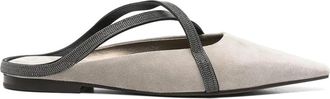 Brunello Cucinelli Flat Square Pointed Ballet