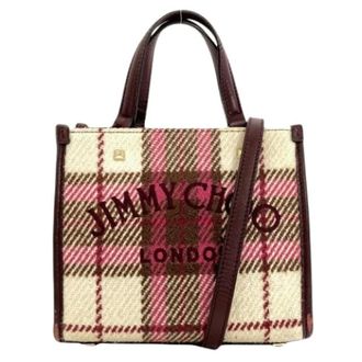 Jimmy Choo London Pre-owned Tote Bags, female, Beige, Size: ONE SIZE Pre-owned Wool Tote Bag