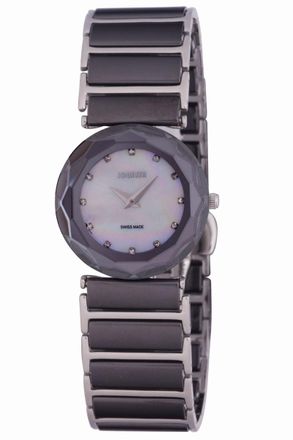 Jowissa safira 99 WoMens mother of pearl watch - Black - One Size