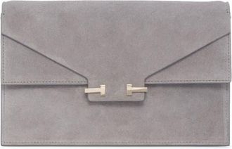 Tom Ford Mini Aube Suede Shoulder Bag in Cloudburst at Nordstrom