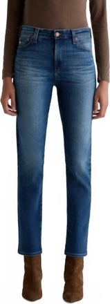 AG - Adriano Goldschmied Womens Mari Mid Rise Slim Straight Leg Jeans In 12 Years Assumption
