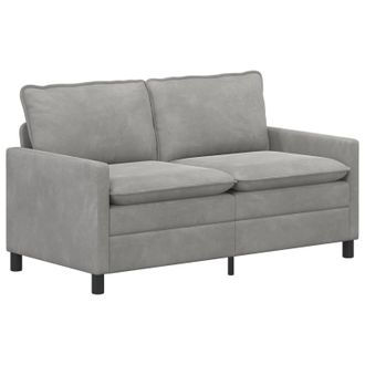vidaXL Sof&aacute; Gris Claro 156 X 81 X 87,5 Cm Terciopelo Vidaxl