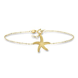 Ross-Simons Italian 10kt Yellow Gold Starfish Bracelet