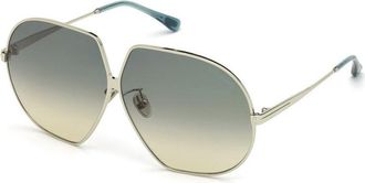 Tom Ford FT0785 16P Shiny Palladium/Green Gradient
