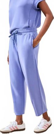 Tribal Barrel Crop Jogger Pants In Baja Blue
