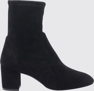 Stuart Weitzman Yuliana Suede Ankle Boots with a Block Heel