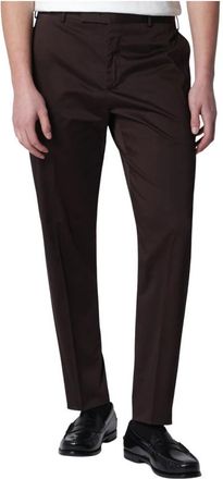 Pantaloni Torino Pantalone - Heren - Nette broeken - Bruin - 2XL - Katoen - Broeken