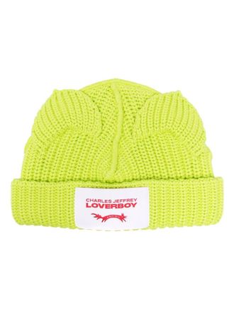 Charles Jeffrey Loverboy Gebreide muts - Groen