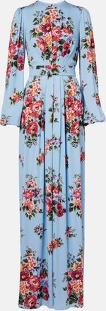 Dolce & Gabbana Floral silk-blend gown