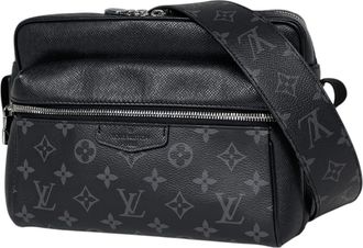 Louis Vuitton Black Noir Taigarama Monogram Eclipse Shoulder Bag (Pre-Owned)