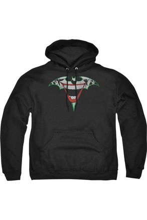 Gildan Batman Joker Bat Logo Adult Pull Over Hoodie / Hooded Sweatshirt