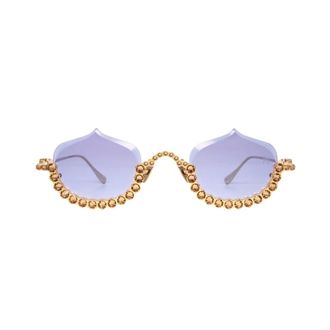 Anna-Karin Karlsson Sunglasses, unisex, Yellow, Size: 56 MM Crystal Meringue Sunglasses