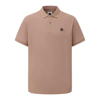 Pretty Green Heren Katoenen Polo Shirt (Donker Beige)