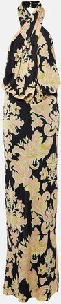 Etro Halterneck printed maxi dress