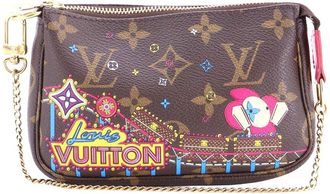 Louis Vuitton Pochette Accessoires Limited Edition Vivienne Xmas Monogram Mini (Authentic Pre-Loved)