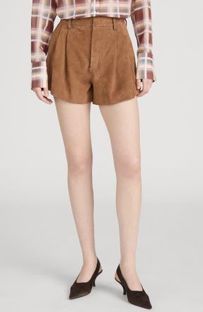 Frame Denim The Suede Utility Shorts in Chai at Nordstrom, Size 10