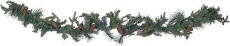 Beliani Beliani - Guirnalda Led Artificial De Navidad 180 Cm Decoraci&oacute;n De Pared Verde Kamerun