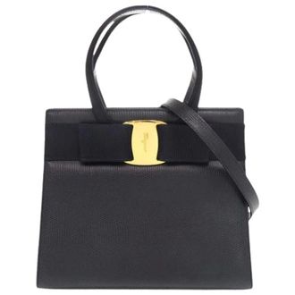 Ferragamo Pre-owned Handbags, female, Blue, Size: ONE SIZE Pre-owned Shoulder Bag