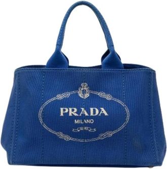Prada Pre-owned Vintage Satchel - unisex - Vintage Shopper - Blauw - ONE Size - Vintage