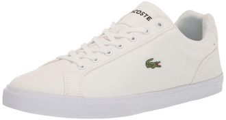 Lacoste Mens Lerond Pro Baseline Leather Sneakers, Color White/White, Size: 10 UK