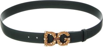 Dolce & Gabbana Dg Logo Leather Belt