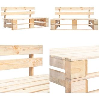 vidaXL Panca da Giardino su Pallet in Legno - Panca in legno - Panca su pallet